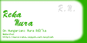 reka mura business card